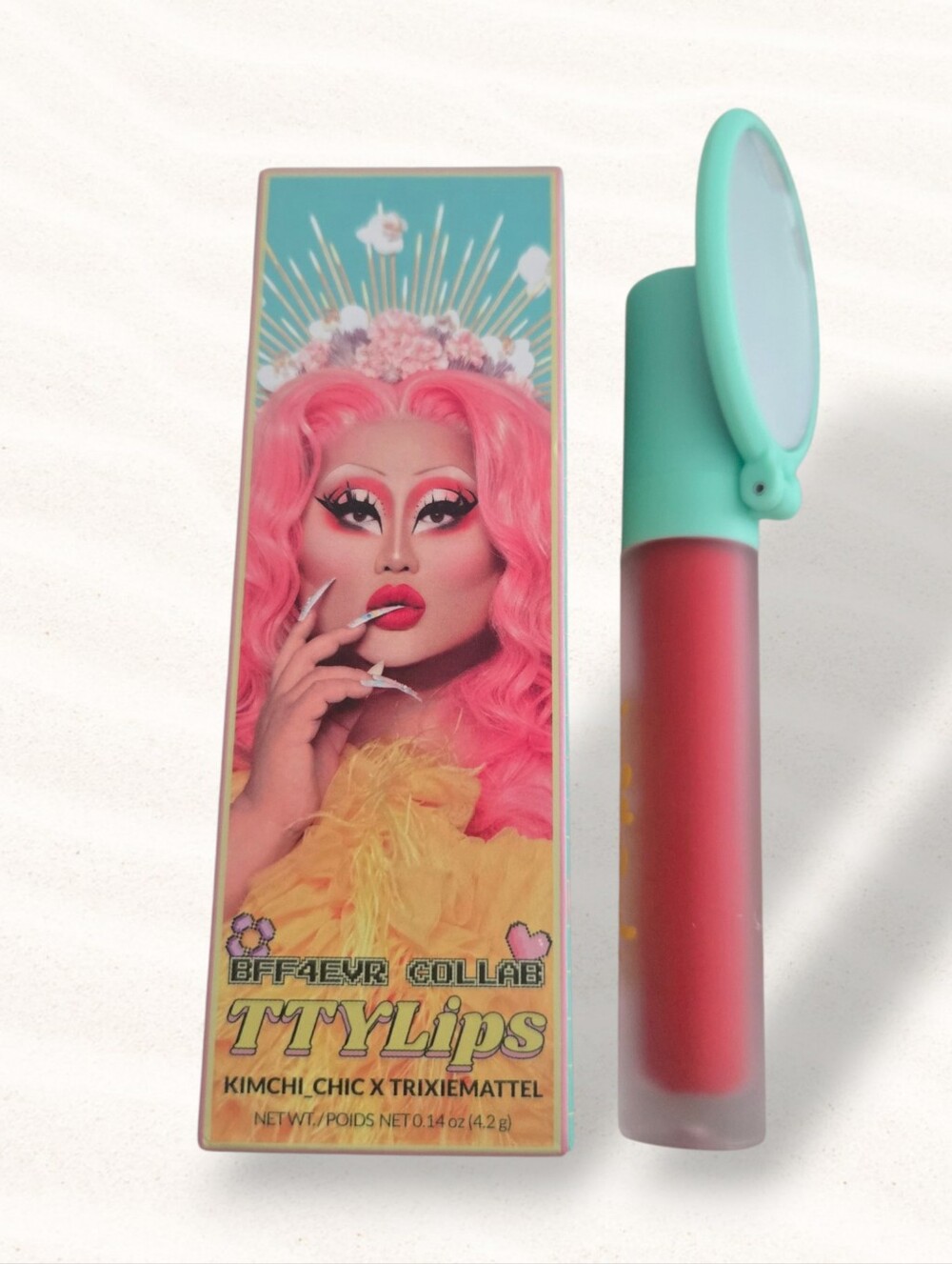 KimChi Chic TTYLIPS Trixie BFF4EVR Liquid Matte Lipstick Red Fantasy NIB